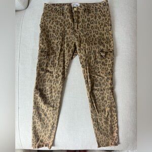 Frame Leopard Print Skinny Jeans